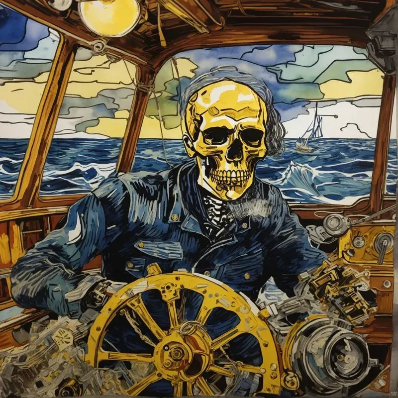Lichtenstein Meet Vangogh Fusion Art