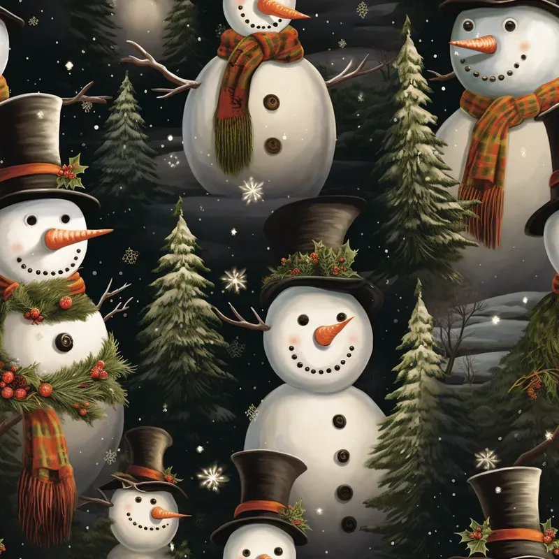 Traditional Seamless Christmas Wallpapers