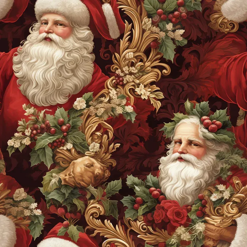Traditional Seamless Christmas Wallpapers