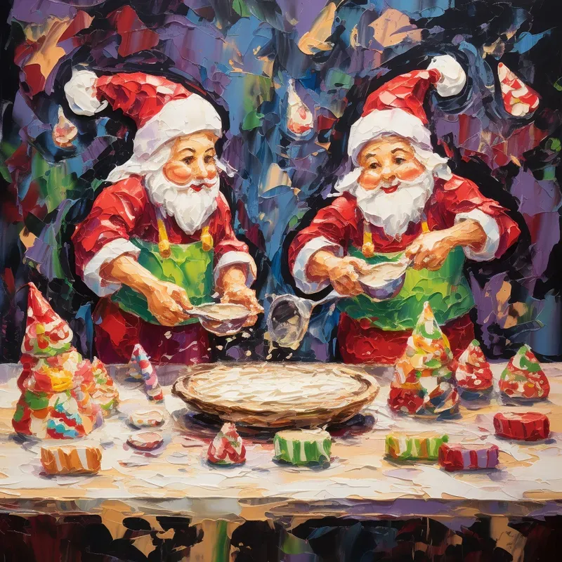 Impressionist Christmas Pop Poster Art