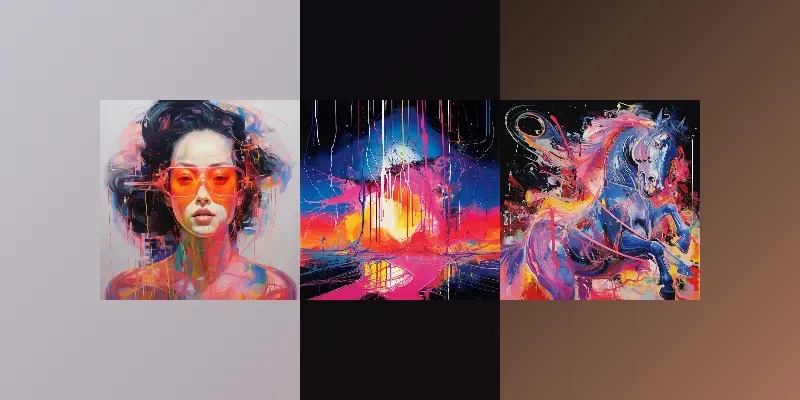 Mehretu Meet Flavin Epic Fusion Art generated by undefined