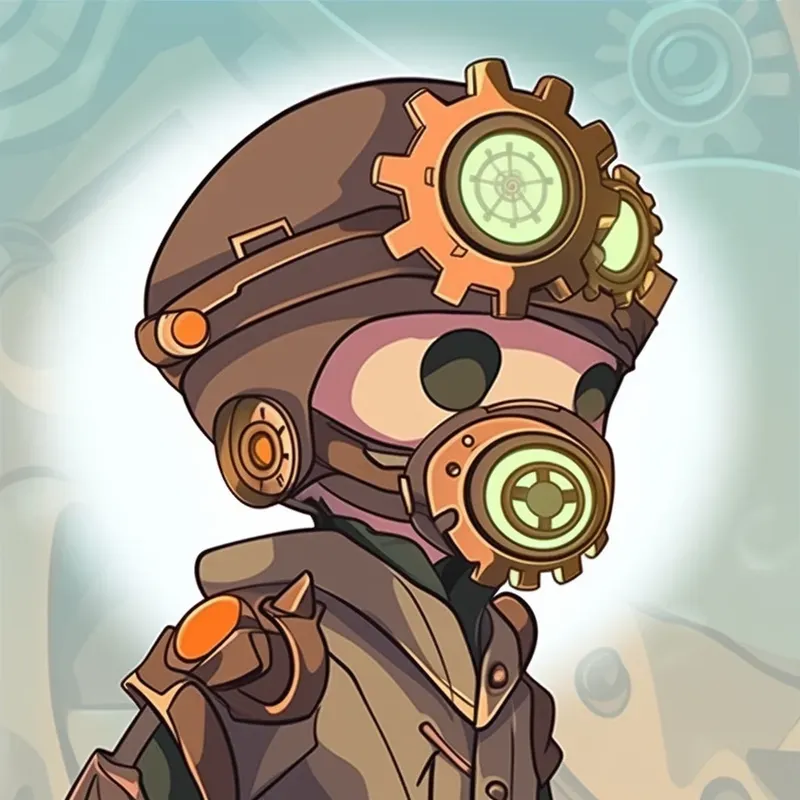 Robotic Doodle Hero Avatar Pfp NFT Art