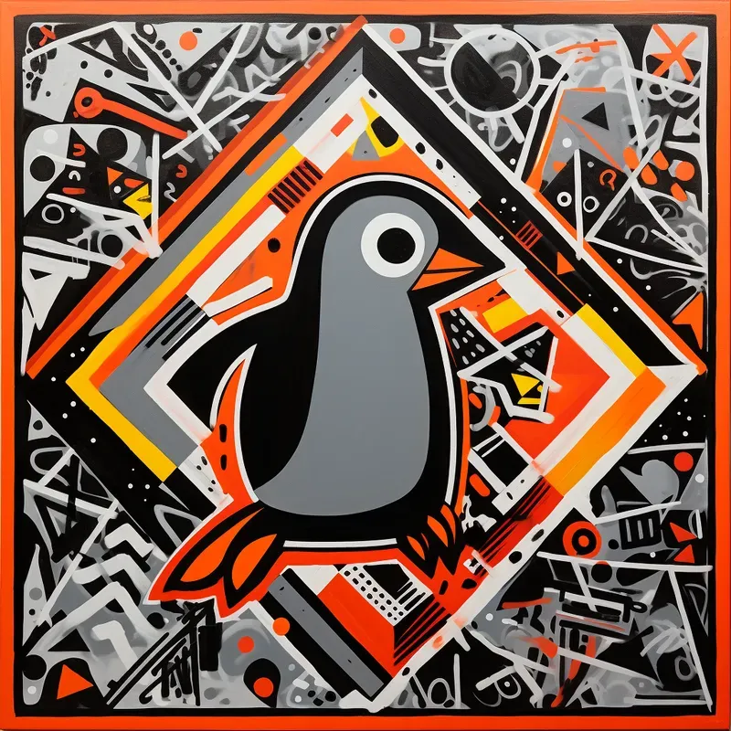 Lewitt And Haring Graffiti Fusion Style