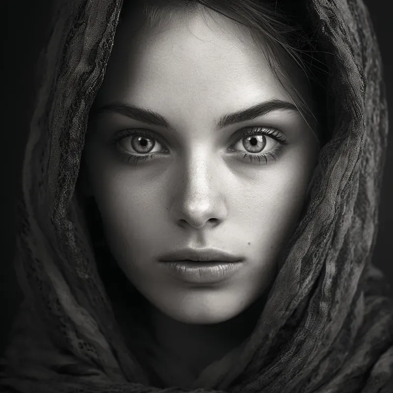 Stunning Monochromatic HDr Portraits