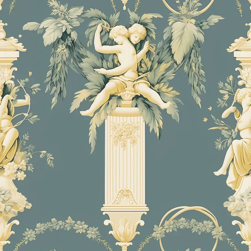 Neoclassic Elegant Seamless Wallpapers