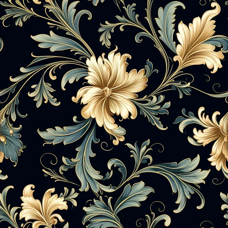 Neoclassic Elegant Seamless Wallpapers