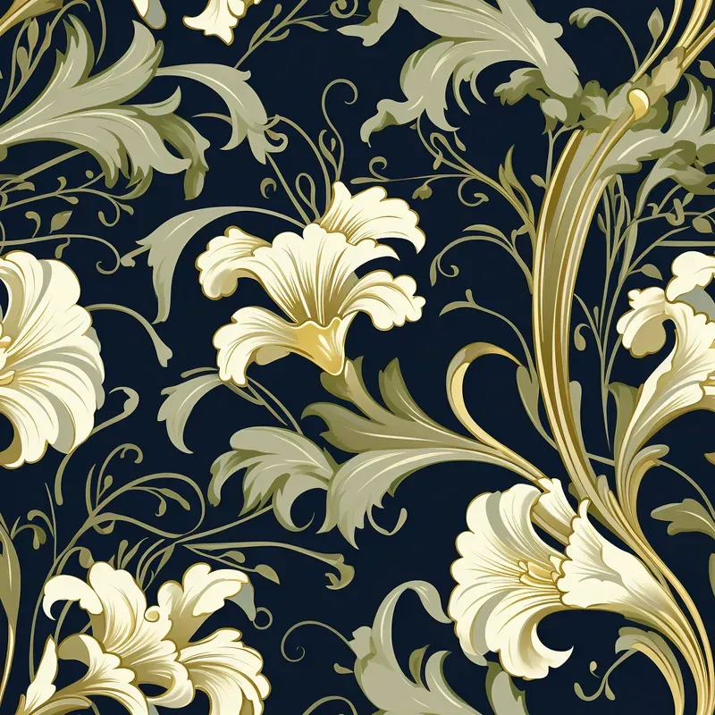 Neoclassic Elegant Seamless Wallpapers