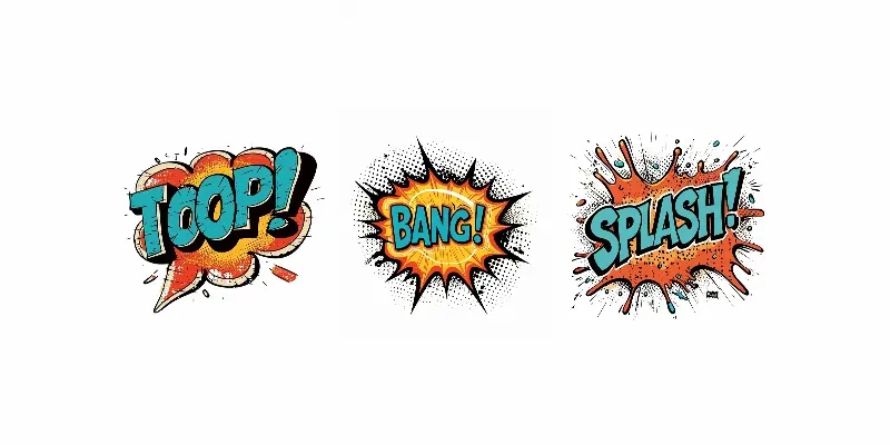 Classic Comic Speech Bubbles generated by undefined