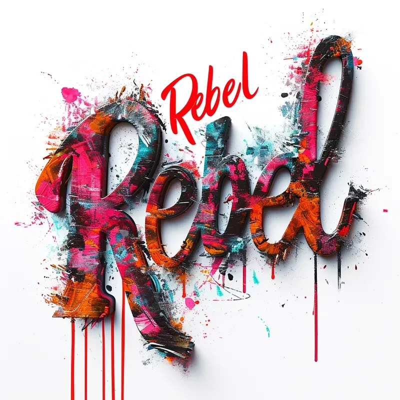 Oil Crazy Graffiti Style Custom Texts