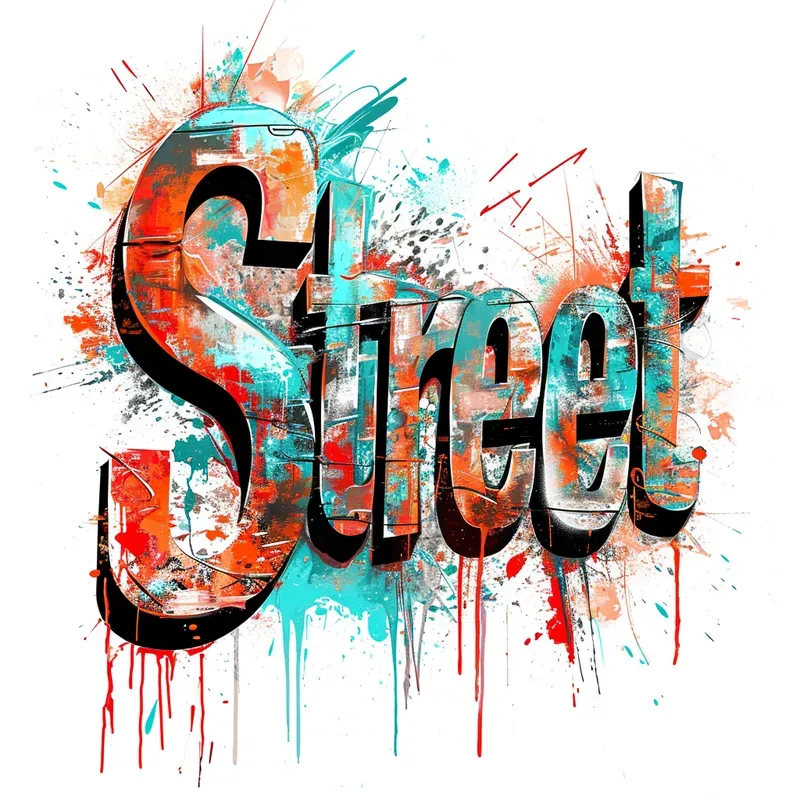 Oil Crazy Graffiti Style Custom Texts