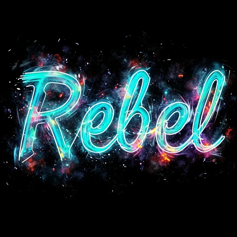 Neon Glowing Font Lettering Custom Texts