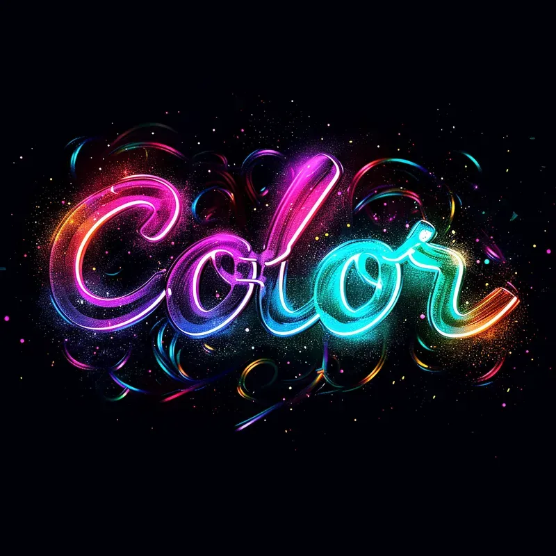 Neon Glowing Font Lettering Custom Texts