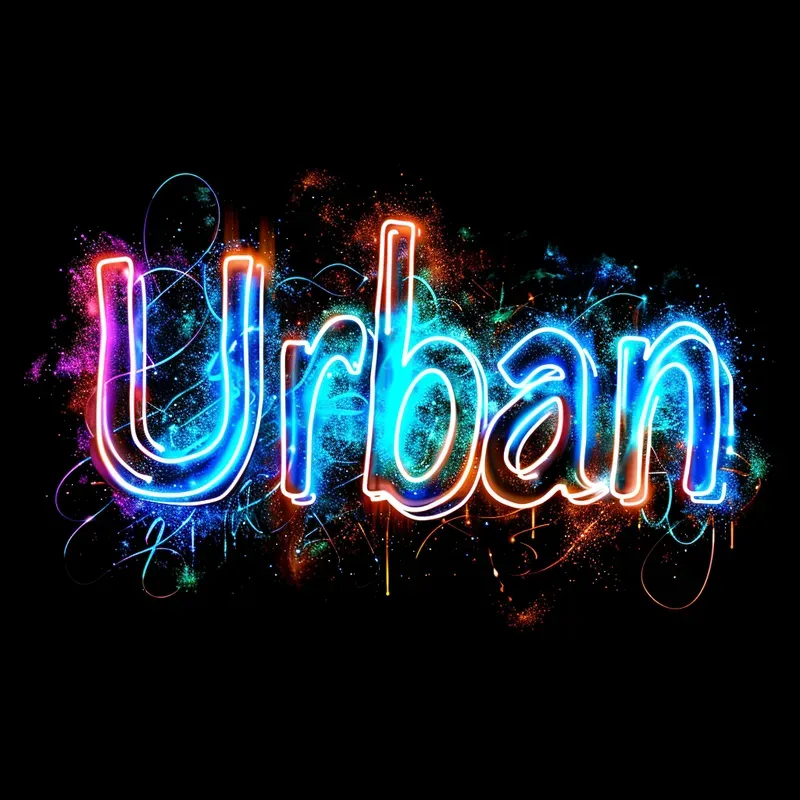 Neon Glowing Font Lettering Custom Texts