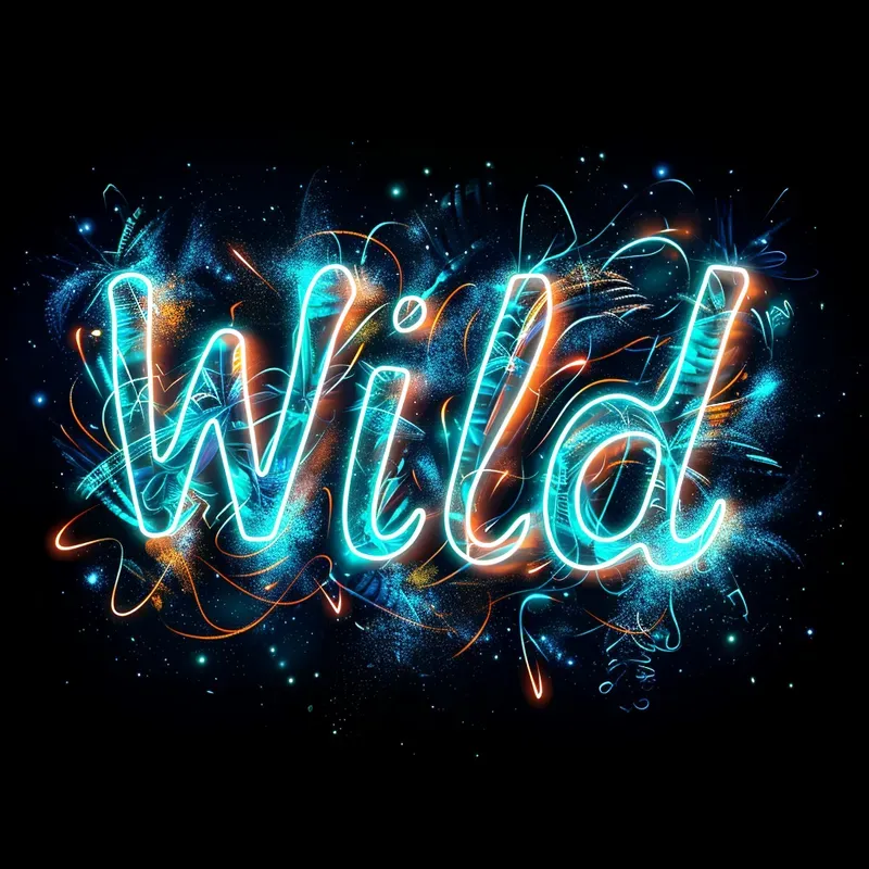Neon Glowing Font Lettering Custom Texts