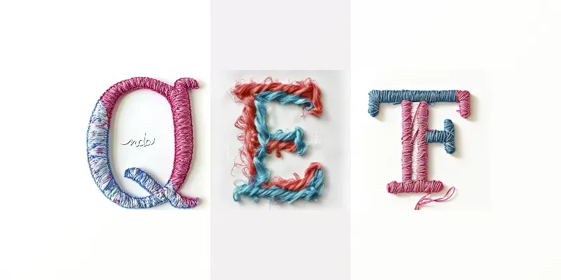 Cotton Thread Made Text Fonts generated by undefined
