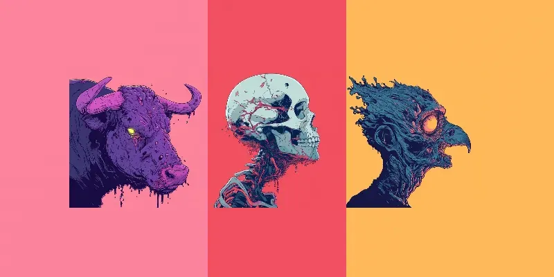 Animal Zombie Scary NFT Pfp Characters generated by undefined