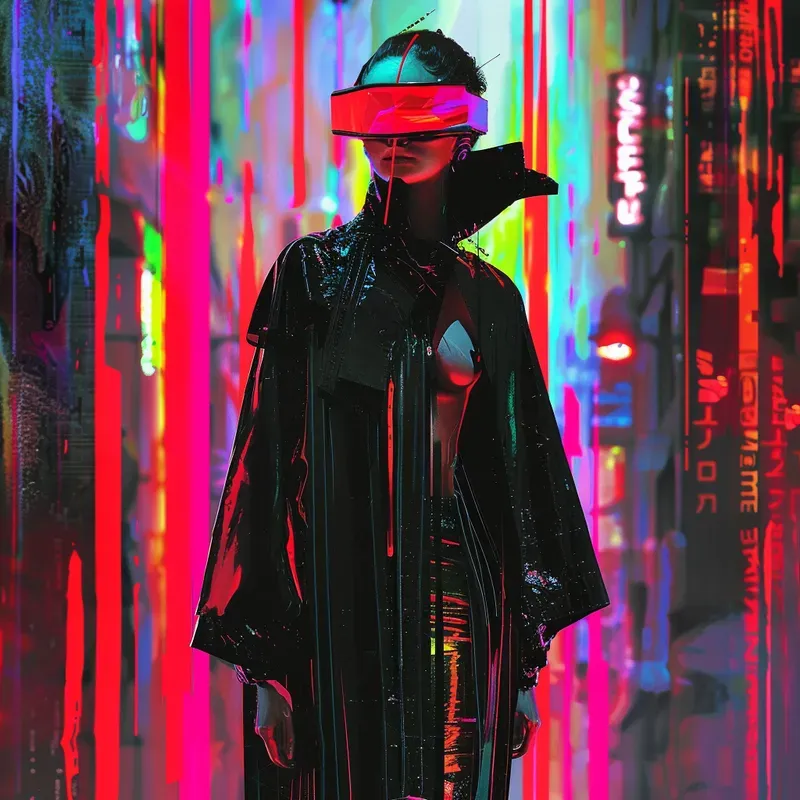 Beauty Neon Magic Cyberpunk Fantasies
