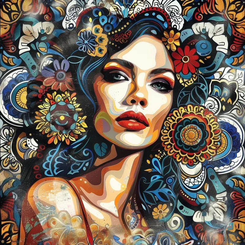 Mandala Fusion Illustration Art