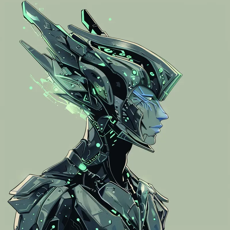 Alien Hybrid Warriors Anime NFTs Pfp