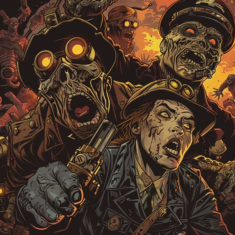 Steampunk Apocalypse Zombies Reimagined