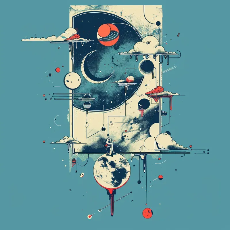 Dali Tshirt Designs Surreal Horizons