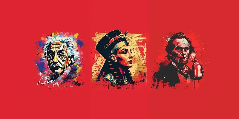 Tshirts Of Famous Historical Figures generated by undefined