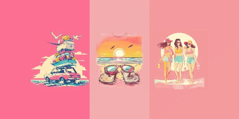 Tshirt Designs Vacation Beach Vibes generated by undefined