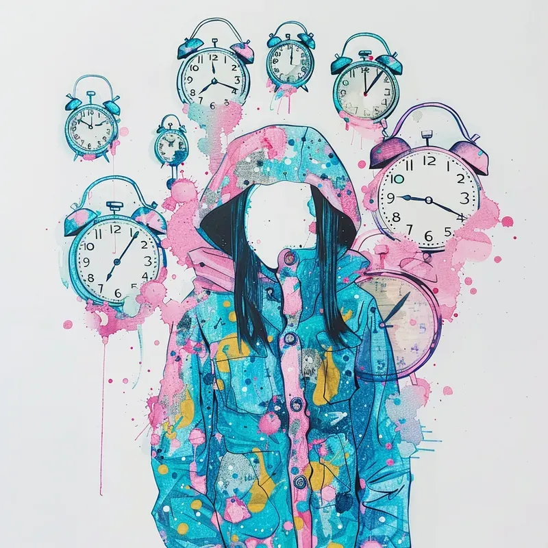 Bright Meltini Surreal Doodle Fusion Art