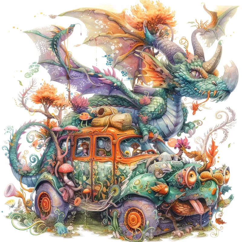 Mythical Forest Creatures Sketch Art