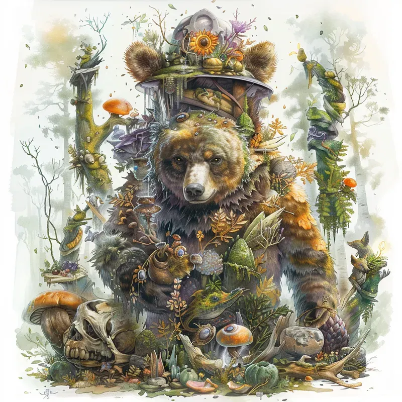 Mythical Forest Creatures Sketch Art