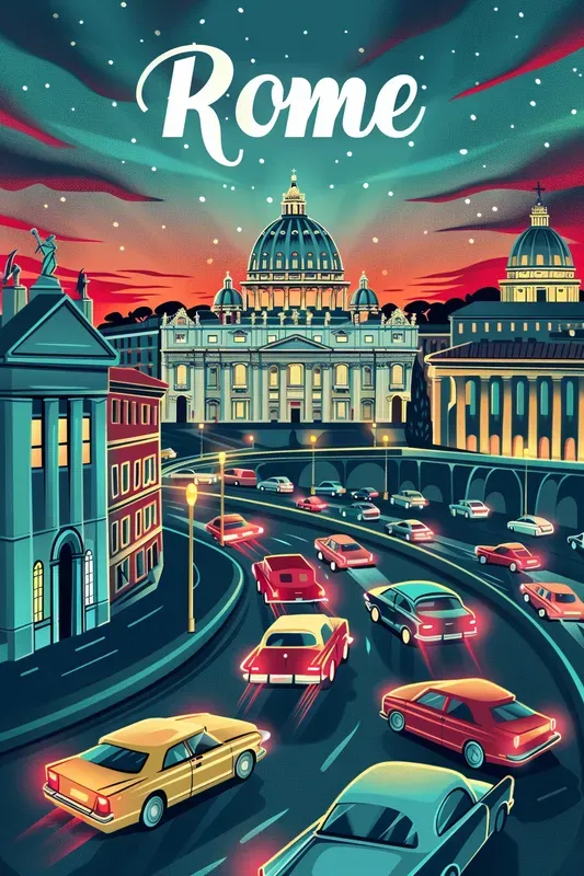 Travel Postcards In Craig Mccracken Style