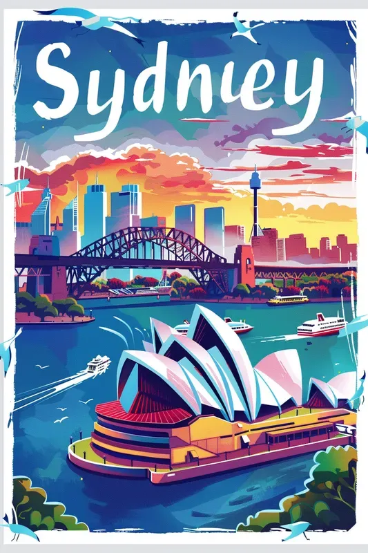 Travel Postcards In Craig Mccracken Style