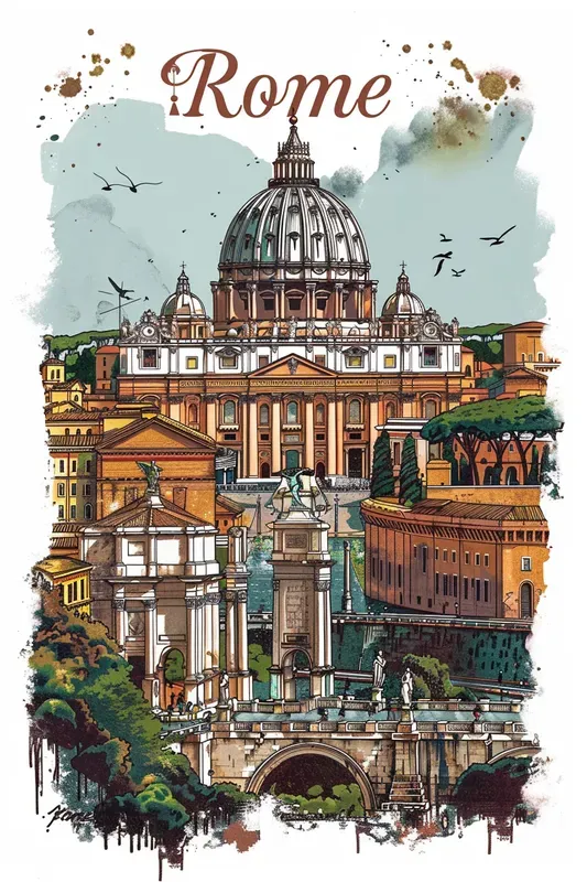 Travel Postcards In Steve Mccurry Style