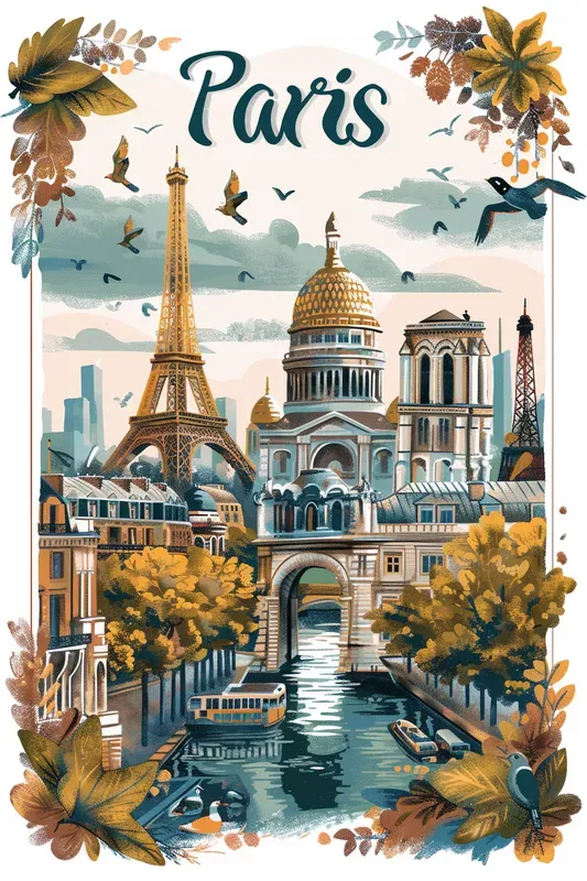 Travel Postcards In Steve Mccurry Style