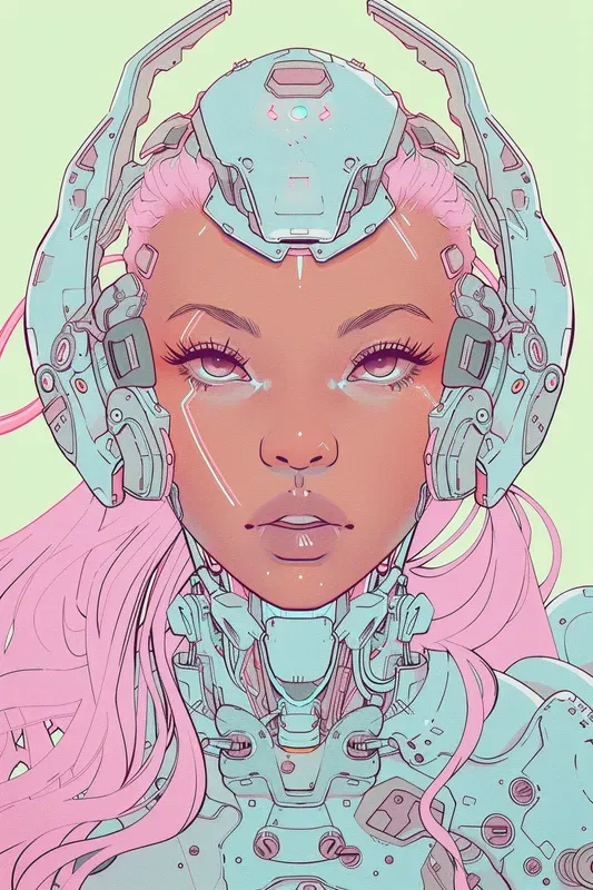 Modern Cool Anime Bioorganic Pfp Art