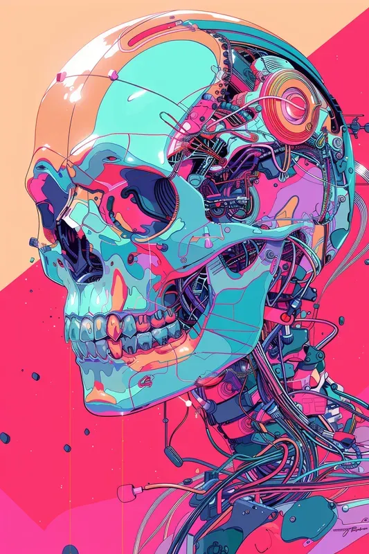 Modern Cool Anime Bioorganic Pfp Art