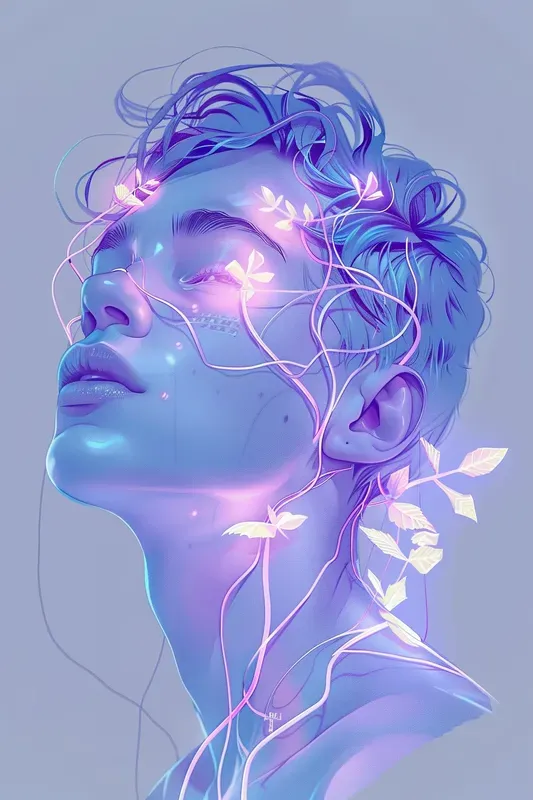 Modern Cool Anime Bioorganic Pfp Art