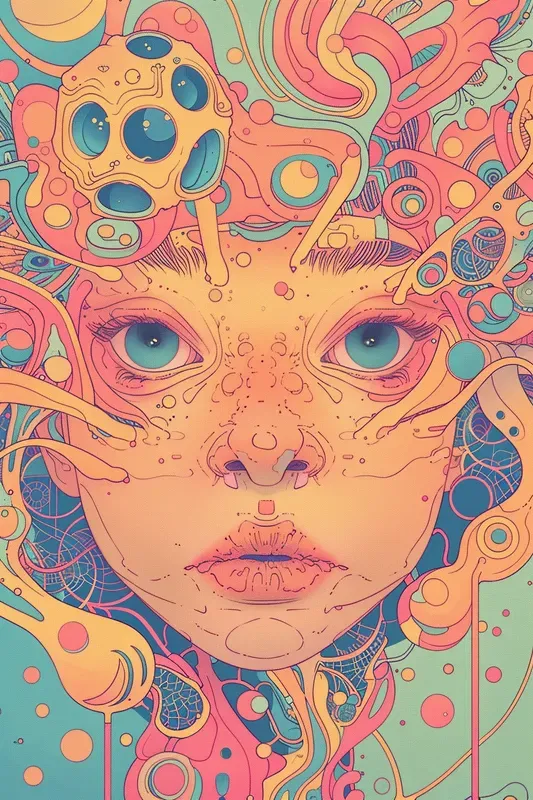 Modern Cool Anime Bioorganic Pfp Art
