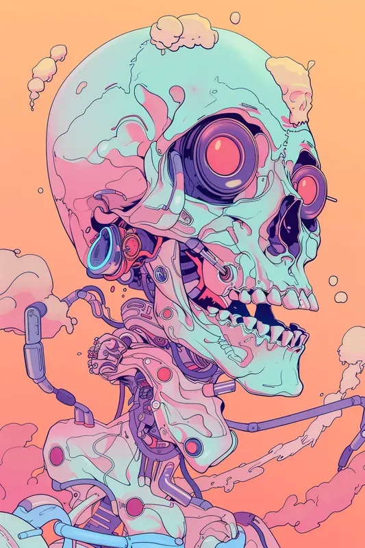 Modern Cool Anime Bioorganic Pfp Art