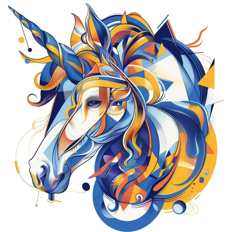 Fantasy Abstract Art Vector Portraits