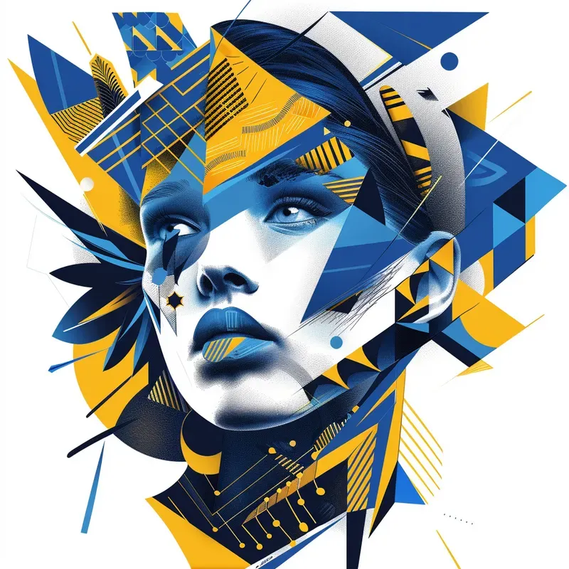 Fantasy Abstract Art Vector Portraits