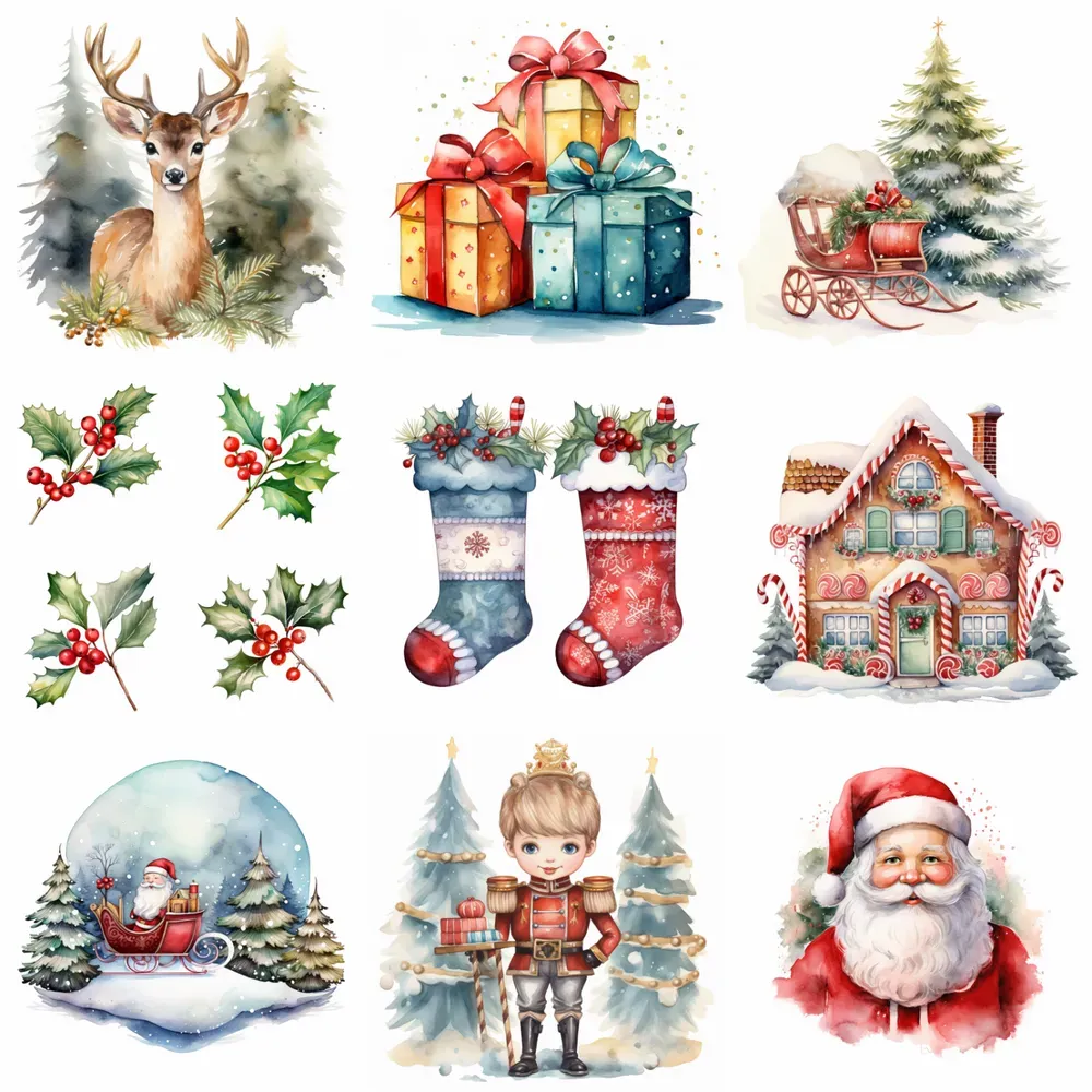 Charming Watercolor Christmas Wallpapers