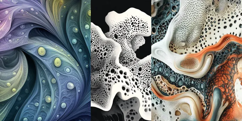 Biomorphic Art Natures Complexities generated by undefined