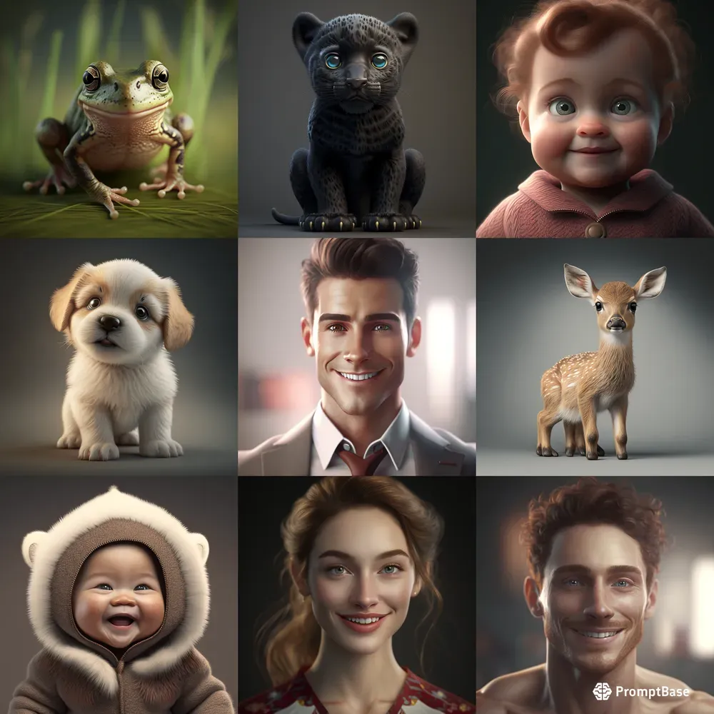 Cute 3D Characters