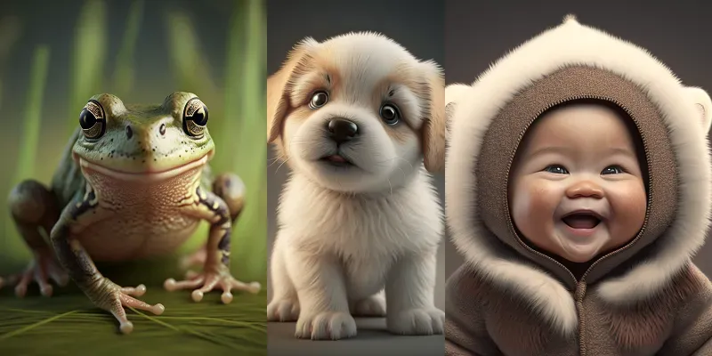 Cute 3D Characters generated by undefined
