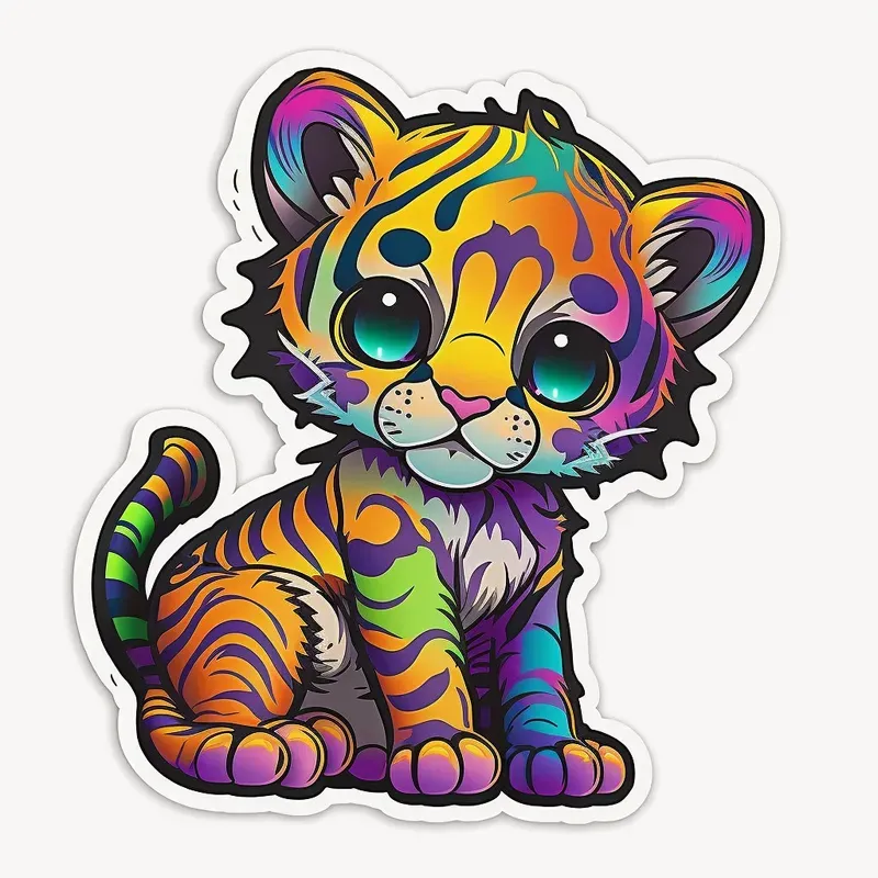 Lisa Frank Inspired Stickers