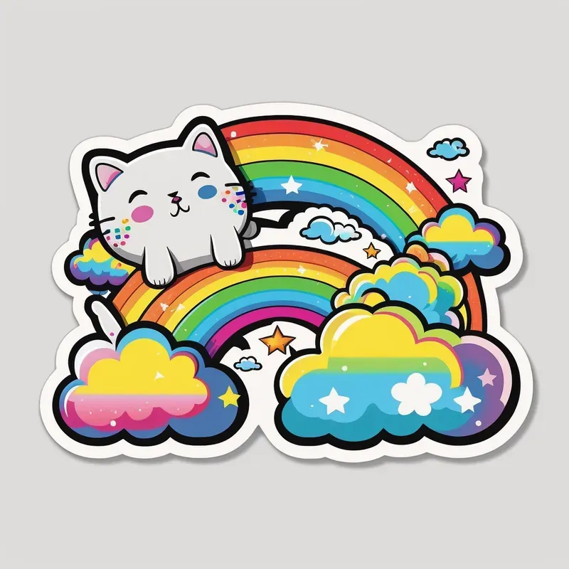 Lisa Frank Inspired Stickers