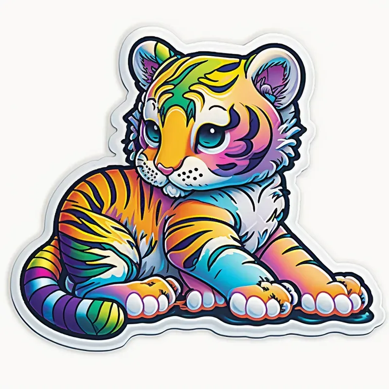 Lisa Frank Inspired Stickers