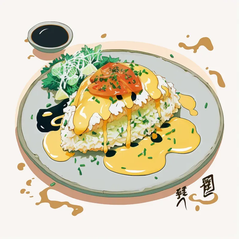 Customizable Anime Food Illustrations