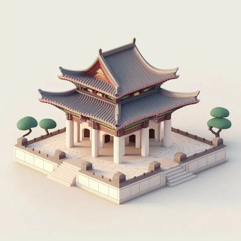 Customizable Isometric Beautiful Scenes